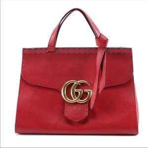 Gucci GG Marmont Leather top handle bag
